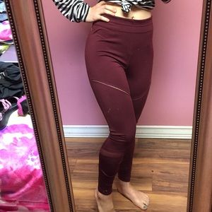 Fabletics leggings maroon